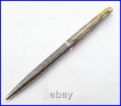 PARKER 75 Flat Top Early Ver. Sterling Silver 925 Ballpoint Pen free Shipping