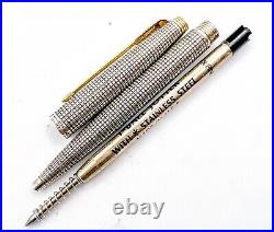 PARKER 75 Flat Top Early Ver. Sterling Silver 925 Ballpoint Pen free Shipping