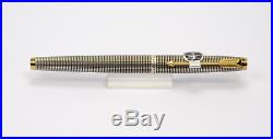 PARKER 75 Sterling Silver Chiseled Vintage Fountain Pen EF Nib USA 1964 Flat Top