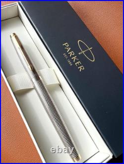 PARKER 75 Sterling Silver Fountain Pen Extra Fine Nib, Vintage Perfection