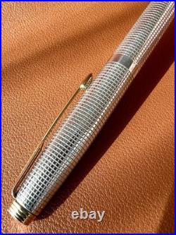 PARKER 75 Sterling Silver Fountain Pen Extra Fine Nib, Vintage Perfection