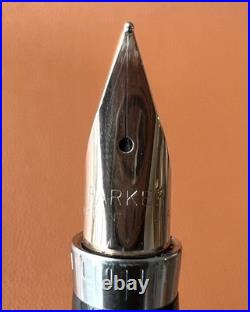 PARKER 75 Sterling Silver Fountain Pen Extra Fine Nib, Vintage Perfection