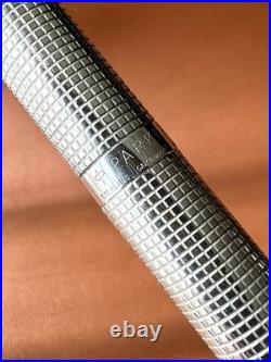 PARKER 75 Sterling Silver Fountain Pen Extra Fine Nib, Vintage Perfection