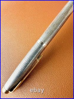 PARKER 75 Sterling Silver Fountain Pen XF Nib, Vintage, Initials Engraved