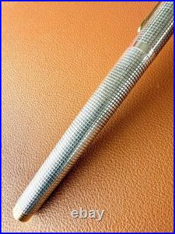PARKER 75 Sterling Silver Fountain Pen XF Nib, Vintage, Initials Engraved