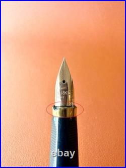 PARKER 75 Sterling Silver Fountain Pen XF Nib, Vintage, Initials Engraved