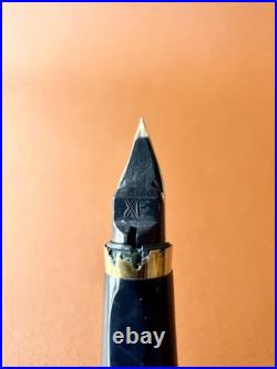 PARKER 75 Sterling Silver Fountain Pen XF Nib, Vintage, Initials Engraved