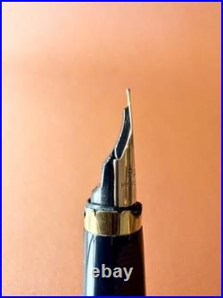 PARKER 75 Sterling Silver Fountain Pen XF Nib, Vintage, Initials Engraved
