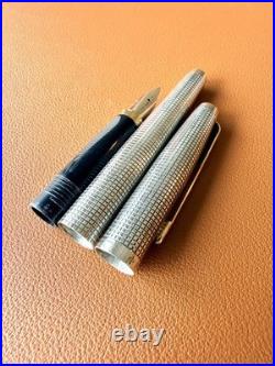 PARKER 75 Sterling Silver Fountain Pen XF Nib, Vintage, Initials Engraved PARKER 75 Sterling Silver Fountain Pen XF Nib, Vintage, Initials Engraved