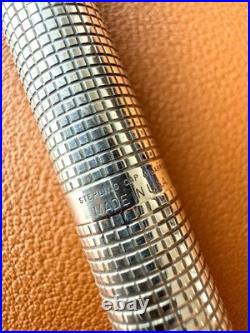 PARKER 75 Sterling Silver Fountain Pen XF Nib, Vintage, Initials Engraved
