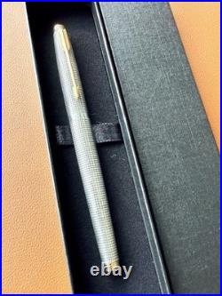 PARKER 75 Sterling Silver Fountain Pen XF Nib, Vintage, Initials Engraved