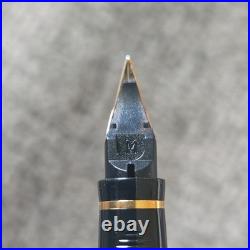 PARKER 75 Sterling Silver Vintage Fountain Pen 18K Gold Medium Nib