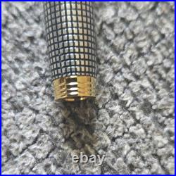 PARKER 75 Sterling Silver Vintage Fountain Pen 18K Gold Medium Nib