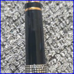 PARKER 75 Sterling Silver Vintage Fountain Pen 18K Gold Medium Nib