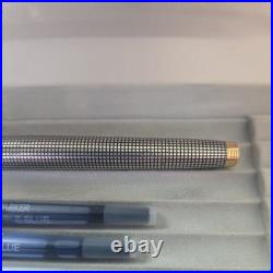 PARKER 75 Sterling Silver Vintage Fountain Pen 18K Gold Medium Nib