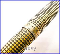 PARKER 75 Vermeil sterling silver 925 Gold Filled ballpoint pen US Function