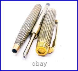 PARKER 75 Vermeil sterling silver 925 Gold Filled ballpoint pen US Function