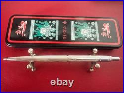 PARKER Ballpoint Pen 75 Sterling Silver 925 Godron SP France Rare Vintage 70