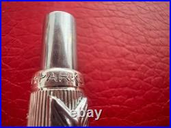PARKER Ballpoint Pen 75 Sterling Silver 925 Godron SP France Rare Vintage 70