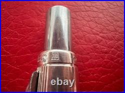 PARKER Ballpoint Pen 75 Sterling Silver 925 Godron SP France Rare Vintage 70