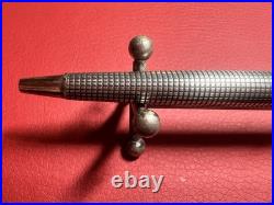 PARKER Ballpoint Pen Premiere STERLING SILVER 925 Grid Pattern