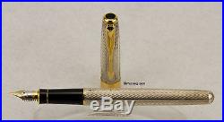 PARKER SONNET cartridges Fountain Pen in STERLING SILVER GOLD FOUGERE F37
