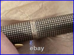 PARKER STERLING SILVER VINTAGE FOUNTAIN PEN WITH 14K NIB withORIGINAL PACKAGING
