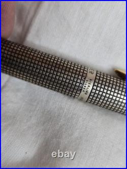 PARKER STERLING SILVER VINTAGE FOUNTAIN PEN WITH 14K NIB withORIGINAL PACKAGING