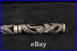 PARKER Snake Fountain Pen Sterling Silver New Complete Year 1997
