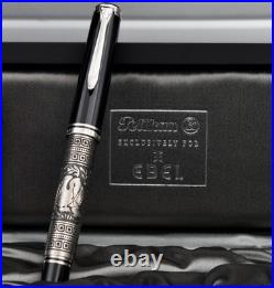 PELIKAN 1995 M910 (Ebel) Toledo Old Style. 925 Sterling Silver Fountain Pen M PF