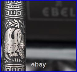 PELIKAN 1995 M910 (Ebel) Toledo Old Style. 925 Sterling Silver Fountain Pen M PF