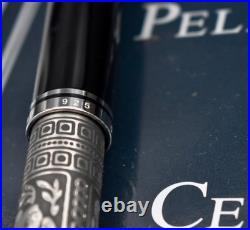 PELIKAN 1995 M910 (Ebel) Toledo Old Style. 925 Sterling Silver Fountain Pen M PF