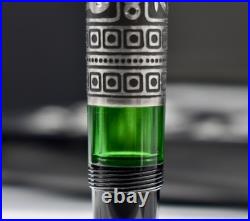 PELIKAN 1995 M910 (Ebel) Toledo Old Style. 925 Sterling Silver Fountain Pen M PF