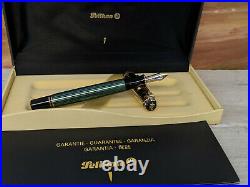 PELIKAN Souveran M650 Green / Vermeil (GP Sterling Silver 925) Fountain Pen