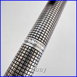 PILOT Custom Sterling Silver 925 Chiseled Ballpoint Pen Discontinued