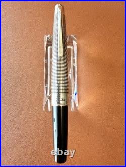 PILOT Elite Fountain Pen Sterling Silver 18K-750WG Nib-Fine H674-Vintage 1974
