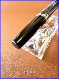 PILOT Elite Fountain Pen Sterling Silver 18K-750WG Nib-Fine H674-Vintage 1974