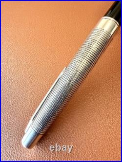 PILOT Elite Fountain Pen Sterling Silver 18K-750WG Nib-Fine H674-Vintage 1974