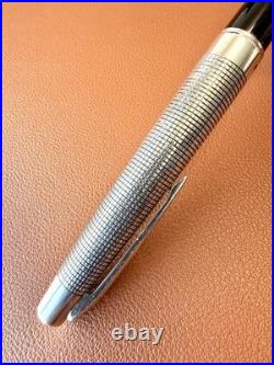 PILOT Elite Fountain Pen Sterling Silver 18K-750WG Nib-Fine H674-Vintage 1974