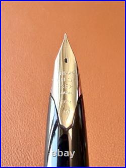 PILOT Elite Fountain Pen Sterling Silver 18K-750WG Nib-Fine H674-Vintage 1974