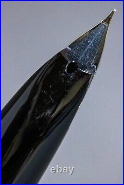 PILOT Fountain Pen Elite Sterling Silver Grid Cap Nib F H574 18K-WG Vintage NOS