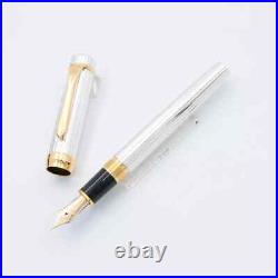 PLATINUM Fountain Pen Sterling Silver PTS-50000 #9 Silver Nib 18K Medium