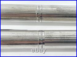 PLATINUM Silver Ballpoint Pen & Mechanical Pencil 2-Piece Set Pre-Owned