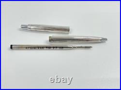PLATINUM Silver Ballpoint Pen & Mechanical Pencil 2-Piece Set Pre-Owned