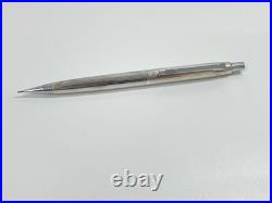 PLATINUM Silver Ballpoint Pen & Mechanical Pencil 2-Piece Set Pre-Owned