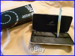 Parker 50th Premier Edition Safforn Yellow Sterling Silver Ballpoint New I Bx