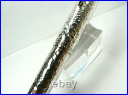 Parker 51 Brad Torelli Custom Sterling Silver Double Jewel Fountain Pen Bb Nib