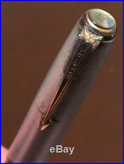 Parker 51 Fountain Pen Double Jewel with Sterling Silver Cap