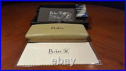 Parker 51 Special Edition 2002 Vista Blue Fine Gold Pt. Fountain Pen New with Box