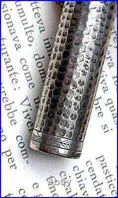 Parker 51 Sterling Silver Fountain Pen Cap PART withMartele Work, USA